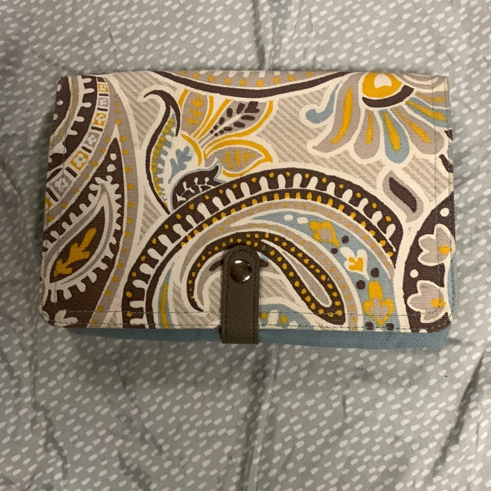 Cute blue and yellow clutch